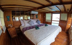 Master Cabin,Komodo Boats Charter,Private Trip by Gammara Deluxe Phinisi