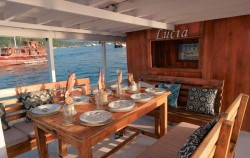 Dining Area,Komodo Open Trips,Komodo 3D2N by North Blue Superior Phinisi