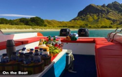 Food,Komodo Boats Charter,Private trip by RRI Bahari 1 Speedboat