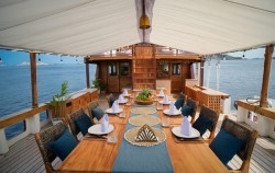 Dining Area,Komodo Boats Charter,Private Trip by Vinca Voyages Luxury Phinisi