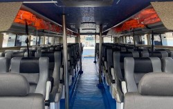 Inside boat,Lembongan Fast boats,Sunrise Fast Cruises